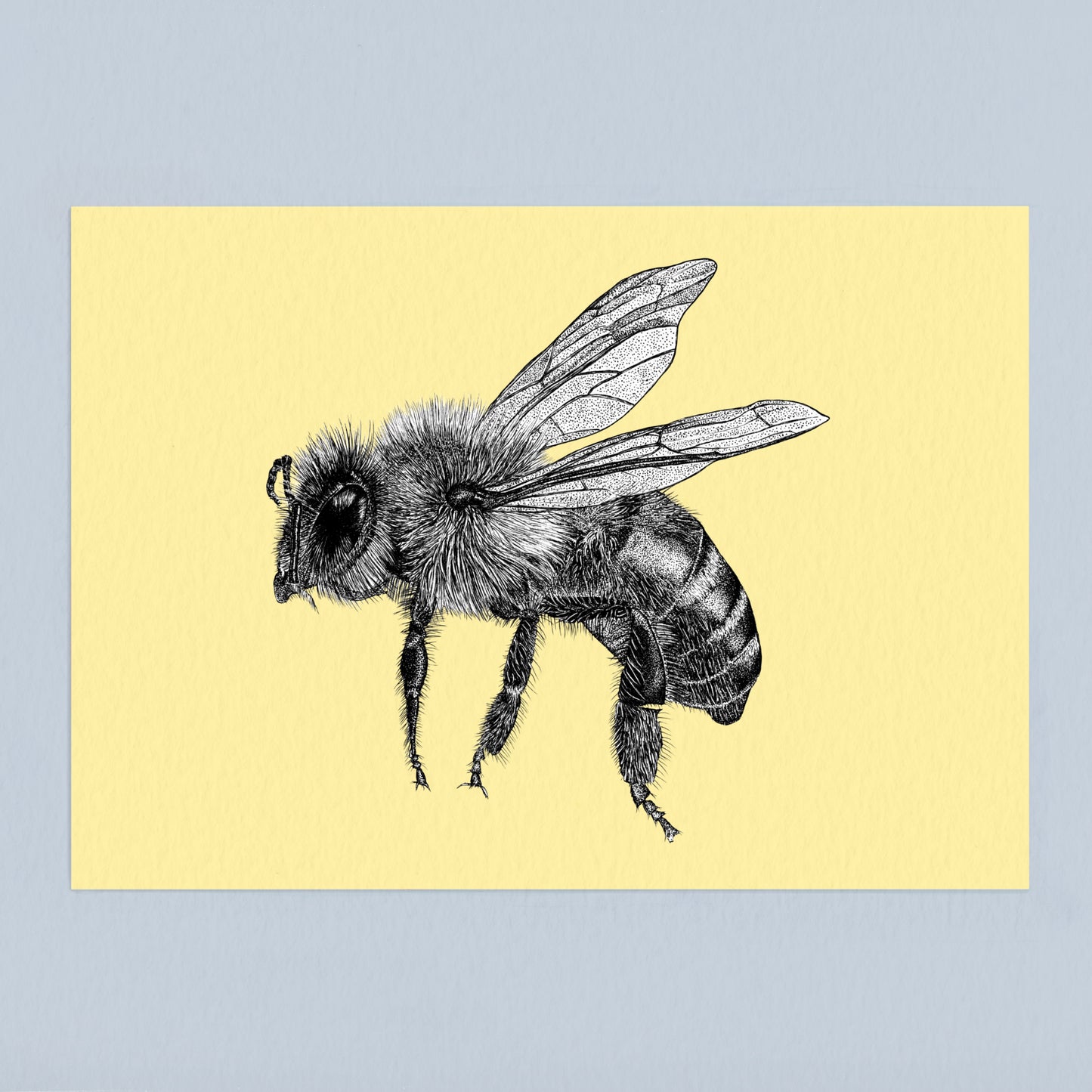 Honey bee art print