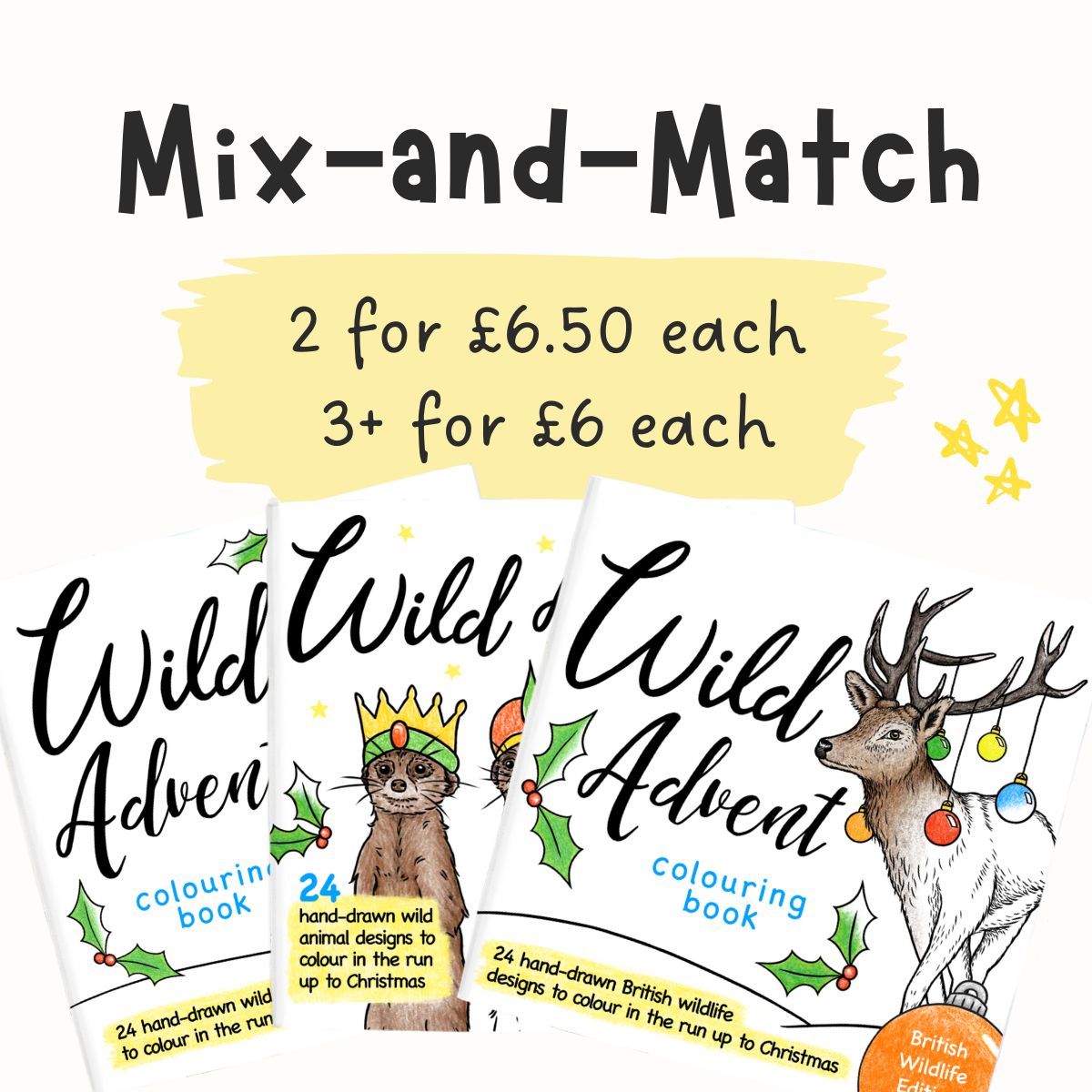 Wild Advent Colouring Book - British Wildlife Edition