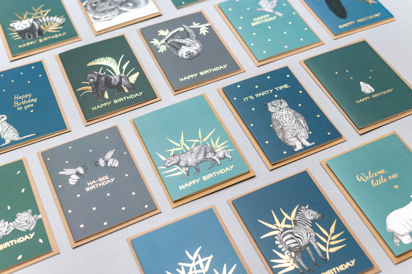 Luxury capybara birthday card