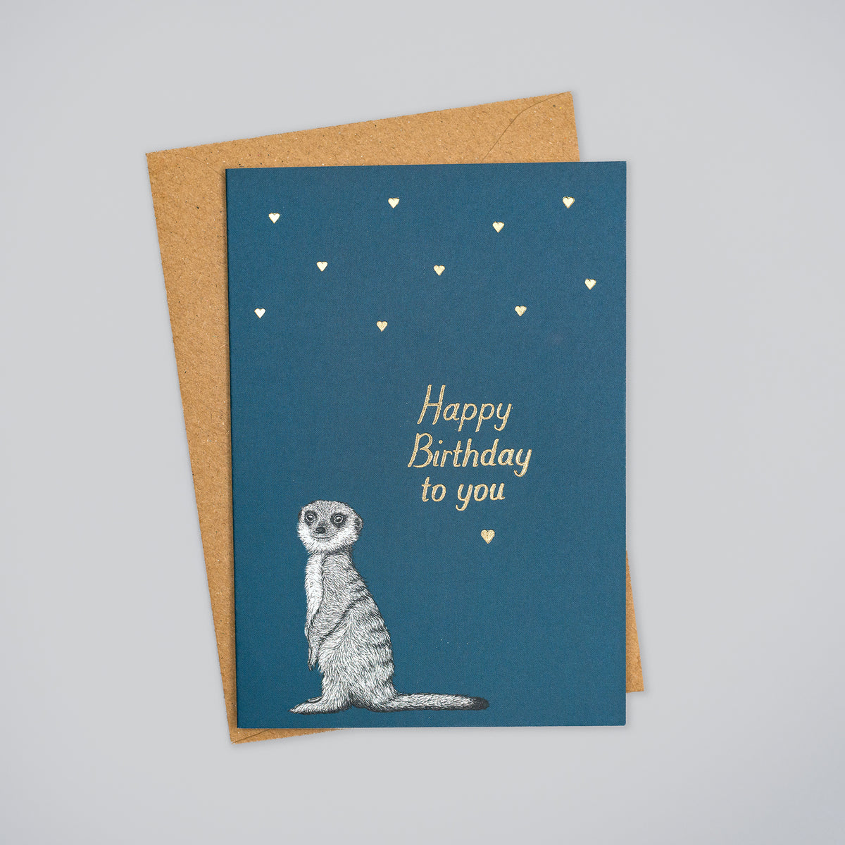 Luxury meerkat birthday card