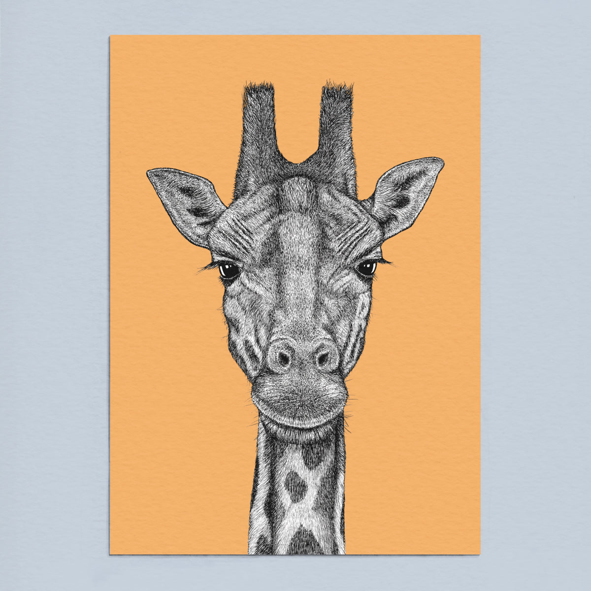 Giraffe art print