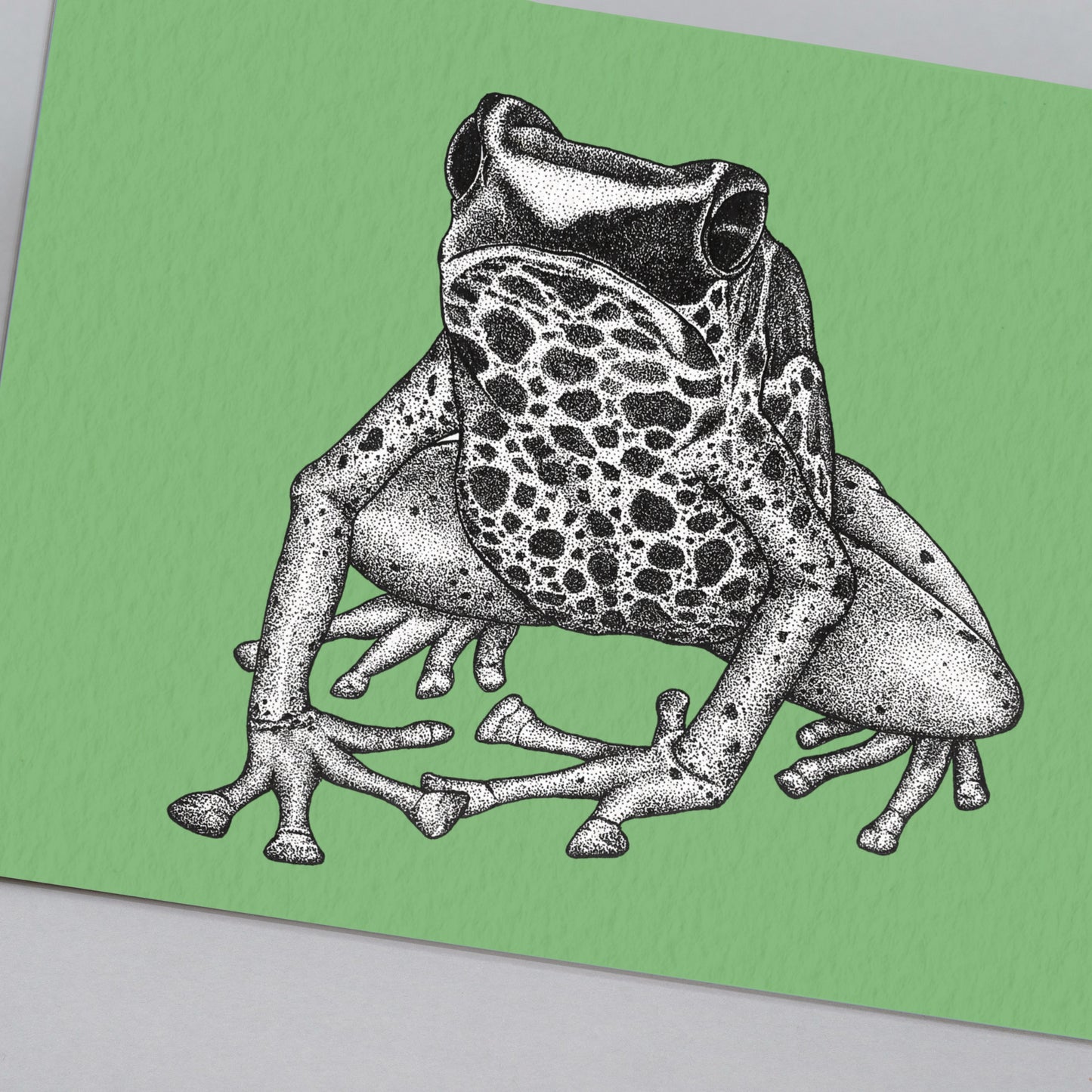 Dyeing dart frog art print